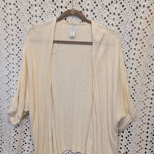Joie Cream Cardigan with Soft Knit and Ribbed Cuffs